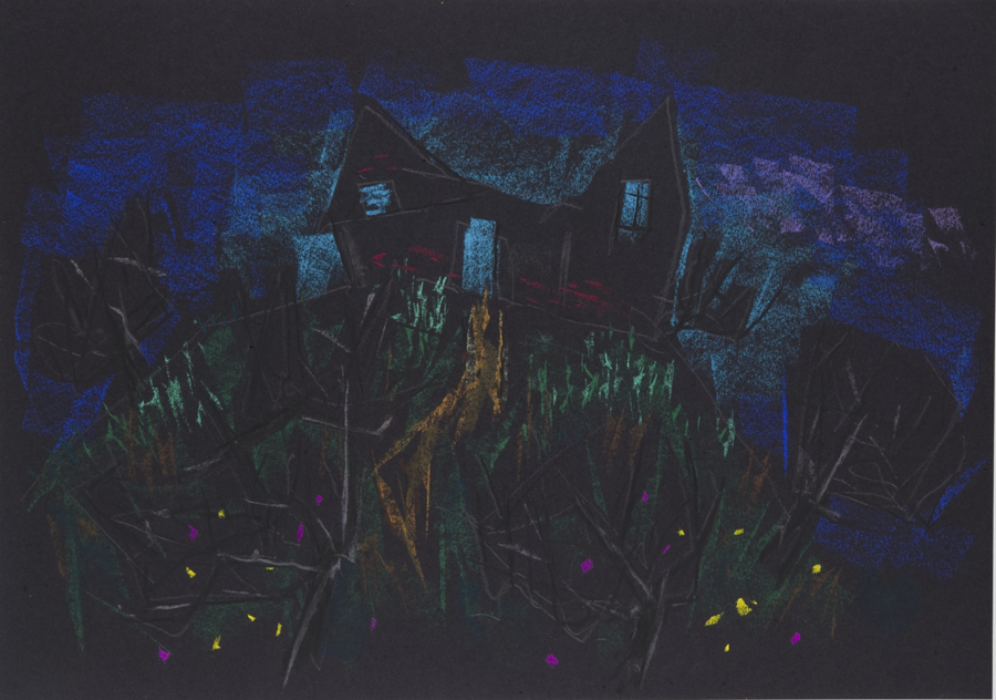 12. 1999, pastel, paper, 42 x 29.5 cm