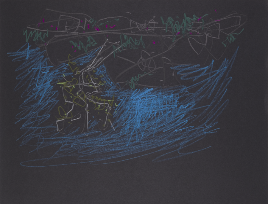 15. 1999, pastel, paper, 65 x 50 cm