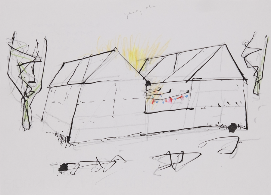 20. 2002, colorized ink, paper, 33 x 24 cm