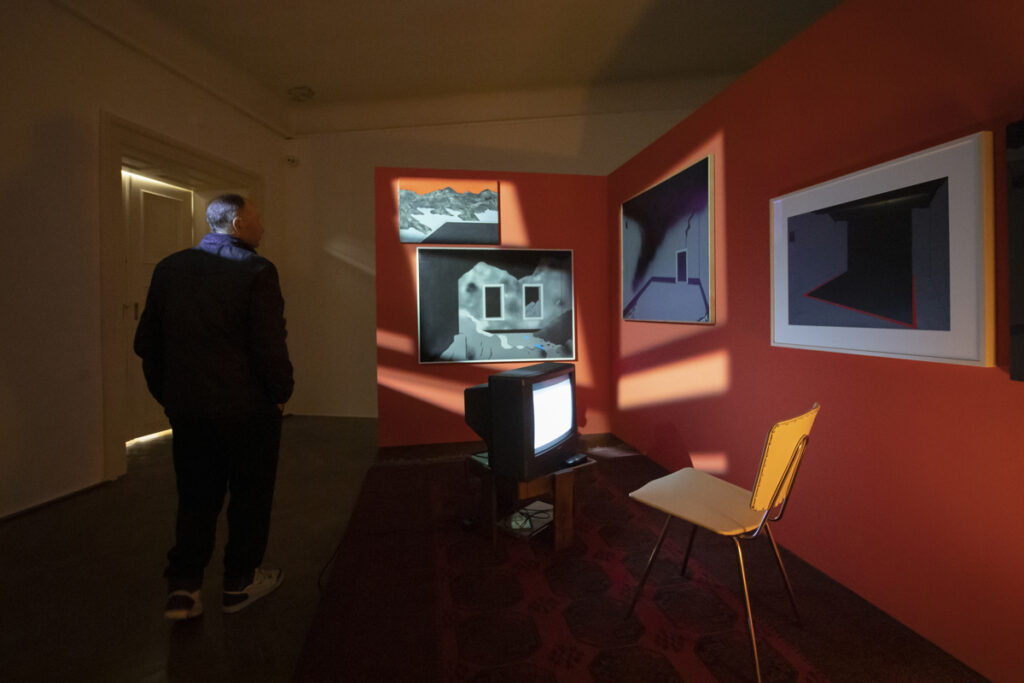 Zmago Jeraj: I take a long step across a windowsill. Foto Urška Boljkovac. Arhiv MGLC